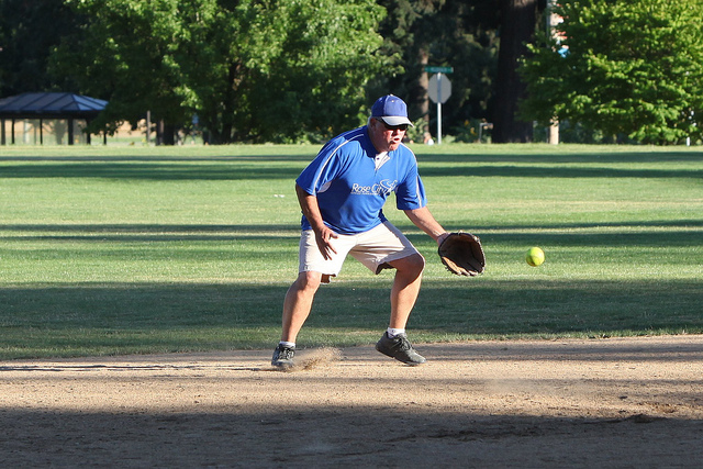 VMSSA player fielding a ground ball